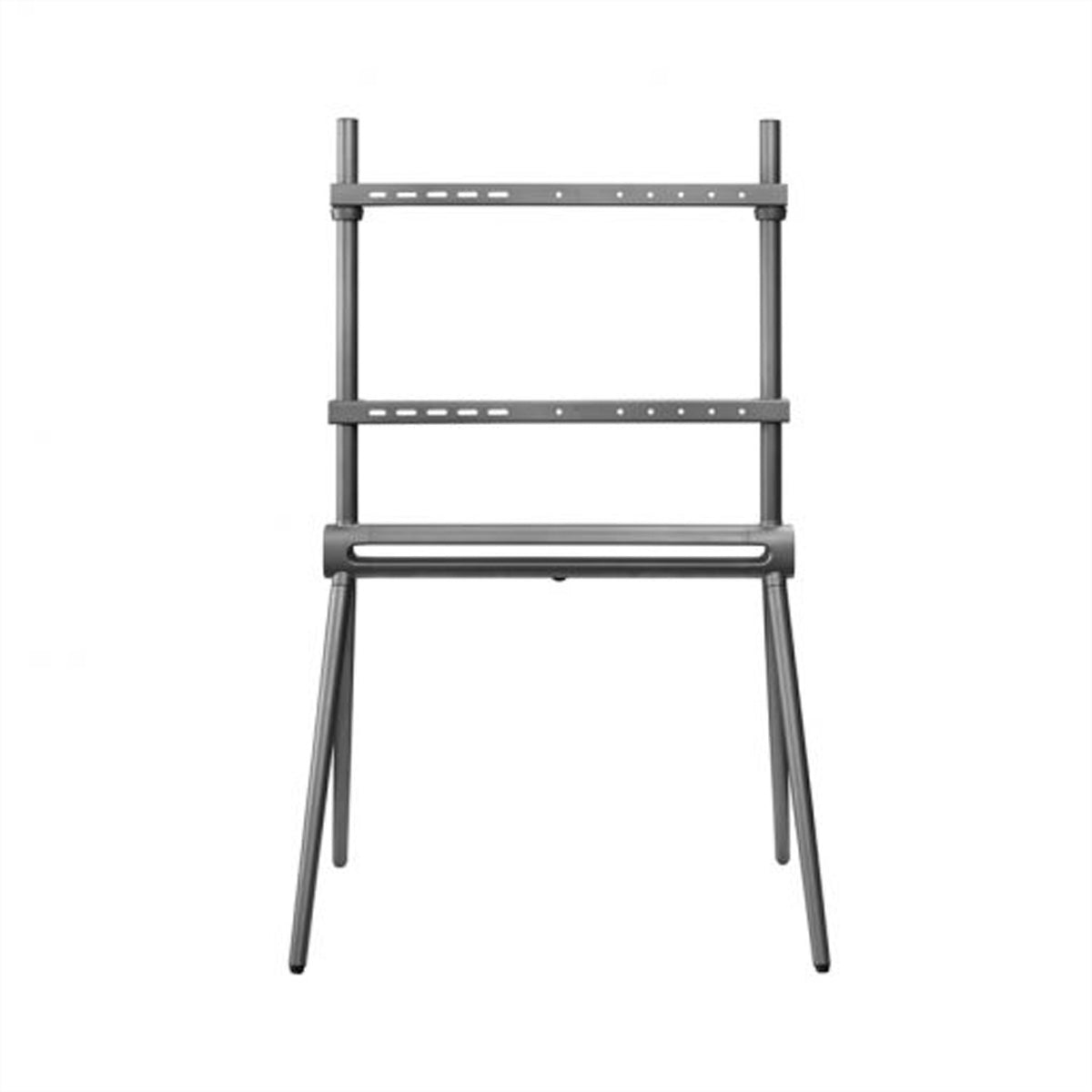 Hagor Bodenständer – 40–70" – VESA 200×200–600×400 – bis 40 kg, Diebstahlsicherung – Elia Studio Shine Grey