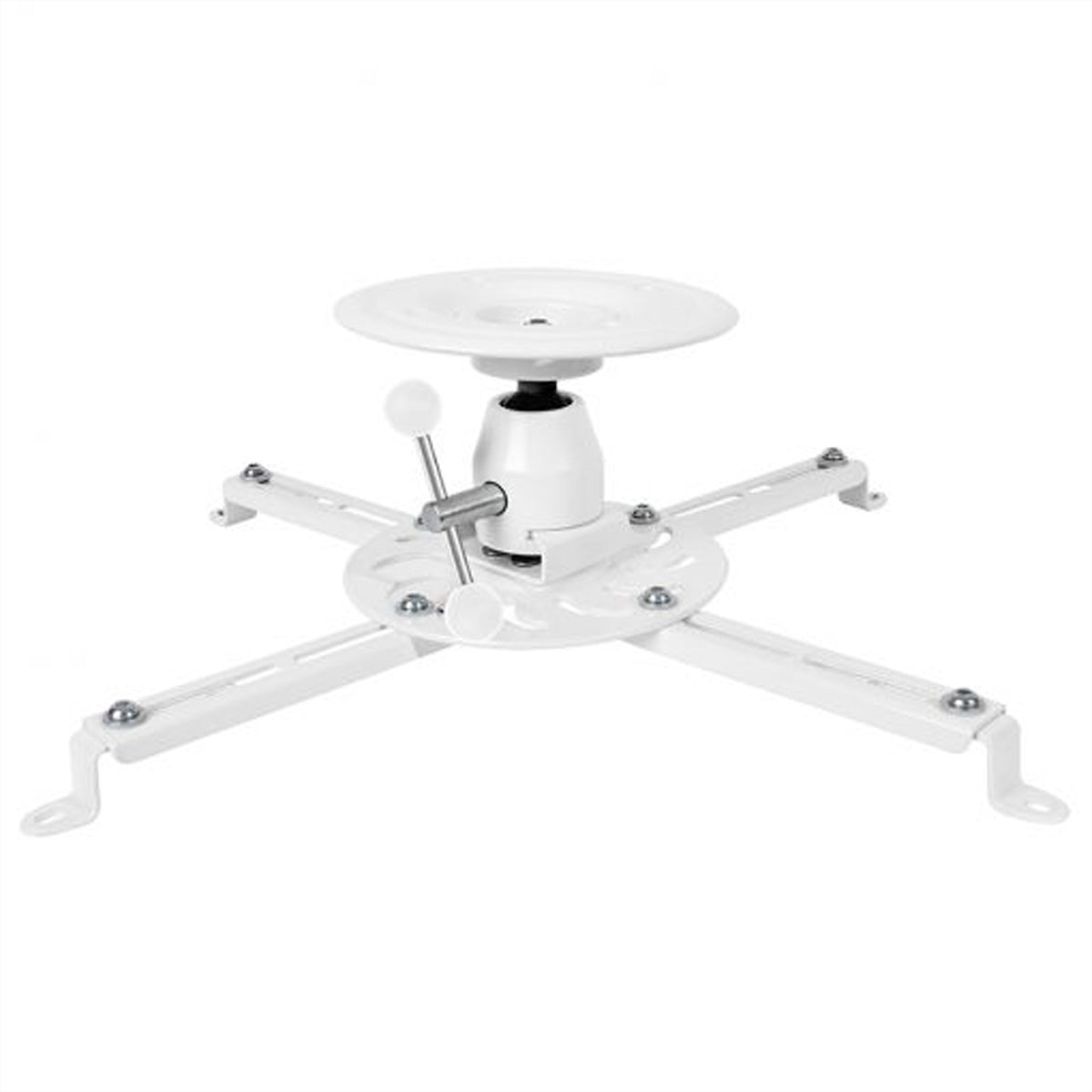 Hagor Beamfix II – Beamer Deckenhalterung, H 13,5 cm, 10 kg, schwenk-/neigbar, weiss