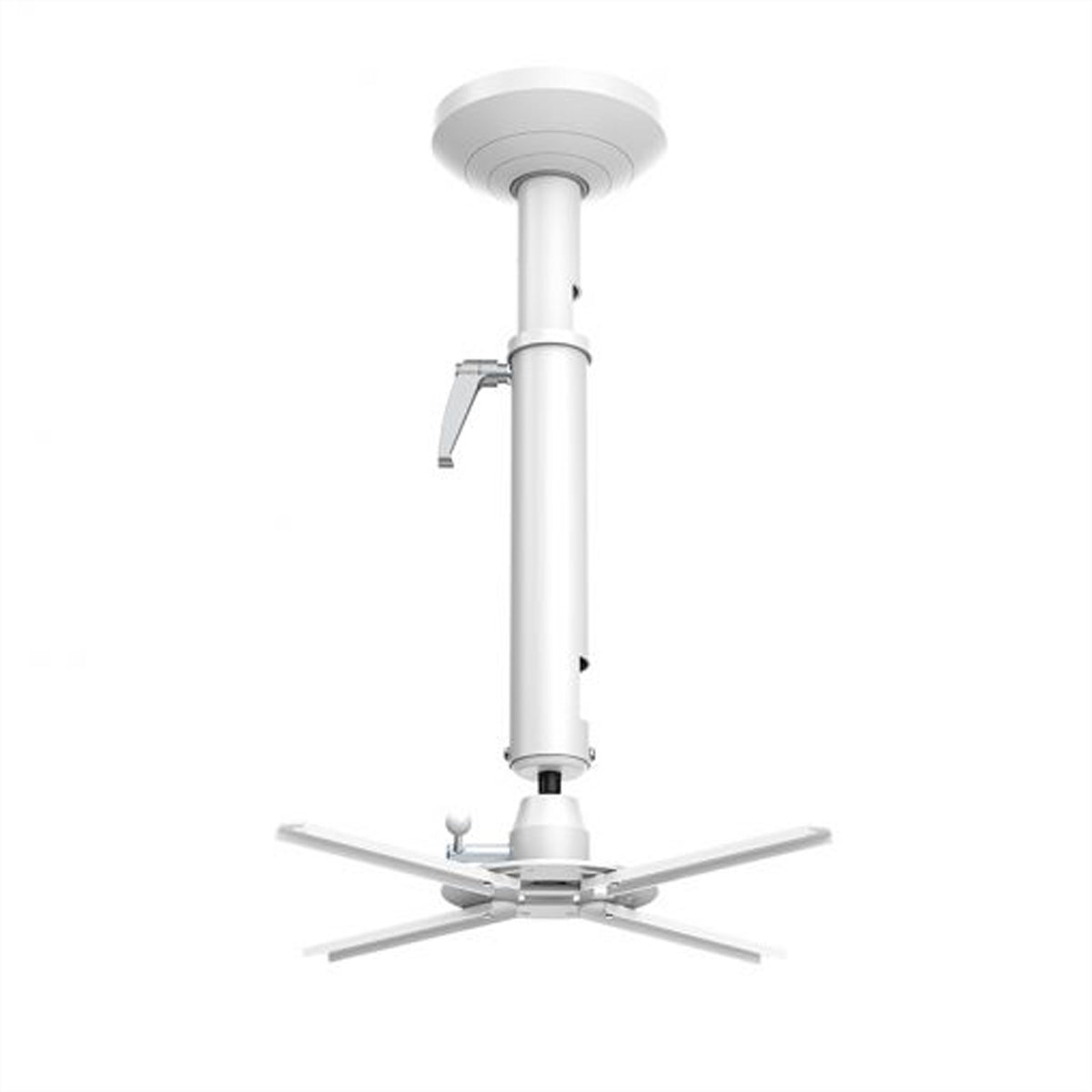 Hagor Beamfix II – Deckenhalterung, 520–600 mm, max. 10 kg, drehbar 180°, neigbar 0–20°, Kabelführung