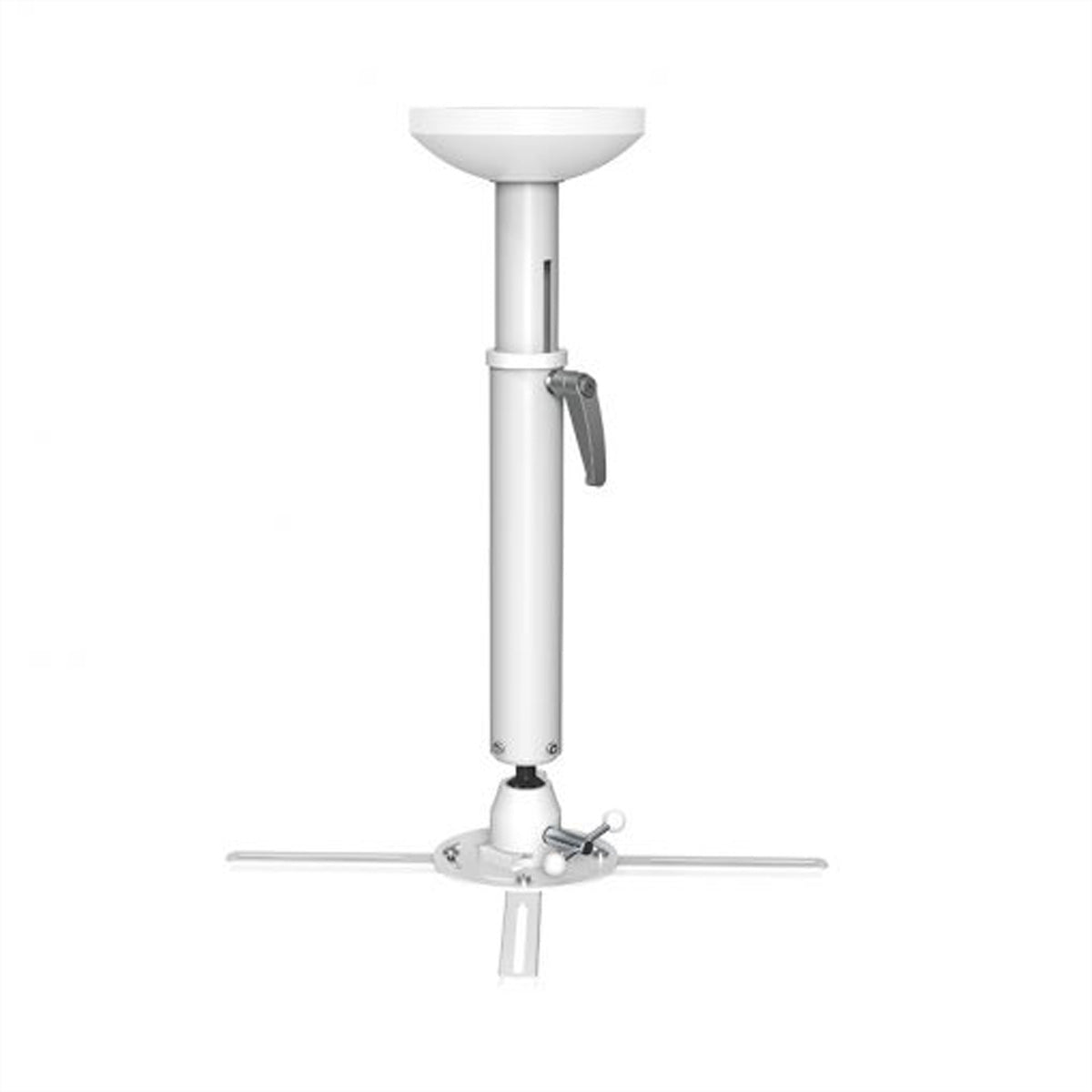 Hagor Beamfix II – Deckenhalterung, 520–600 mm, max. 10 kg, drehbar 180°, neigbar 0–20°, Kabelführung
