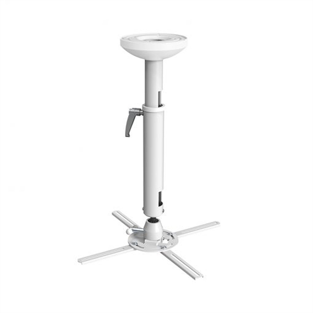 Hagor Beamfix II – Deckenhalterung, 520–600 mm, max. 10 kg, drehbar 180°, neigbar 0–20°, Kabelführung