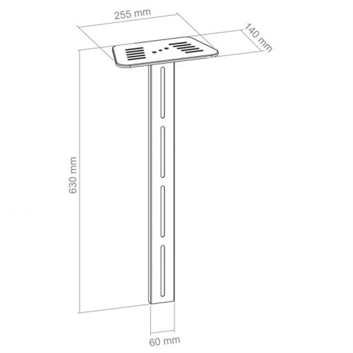 Hagor CPS Kamerahalterung – höhenverstellbar, 5 kg Traglast – für CPS Alu Rail 500 mm, 700 mm, 1000 mm