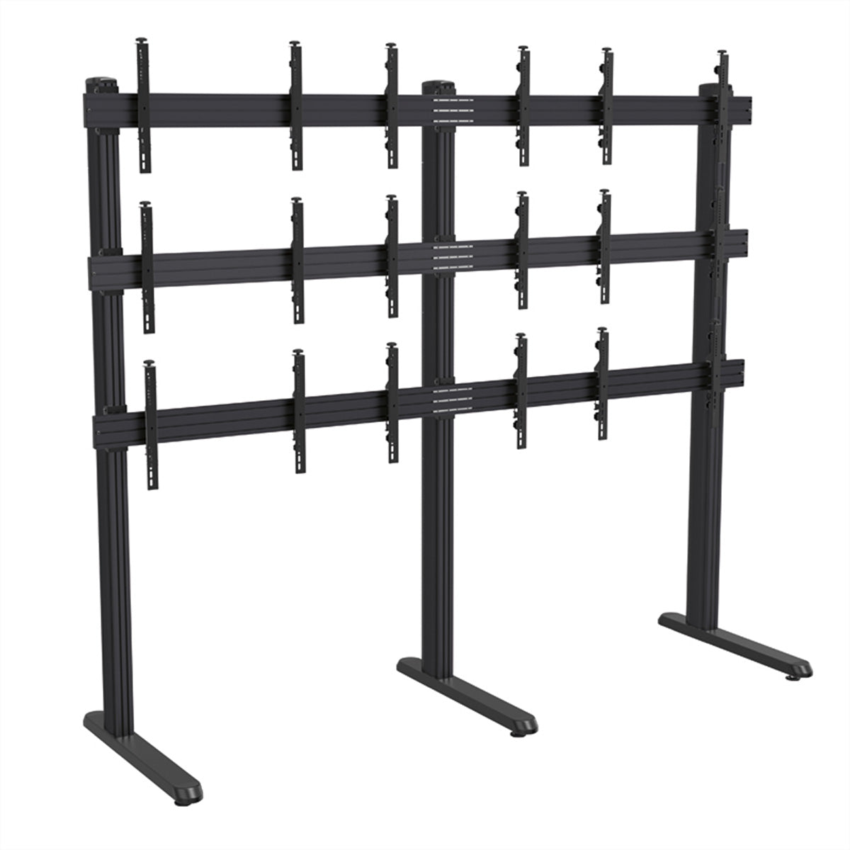 Hagor CPS – Höhenverstellbare Stellfüsse, H 95×B 100×T 1000 mm, Schwarz, für comPROnents-Systeme