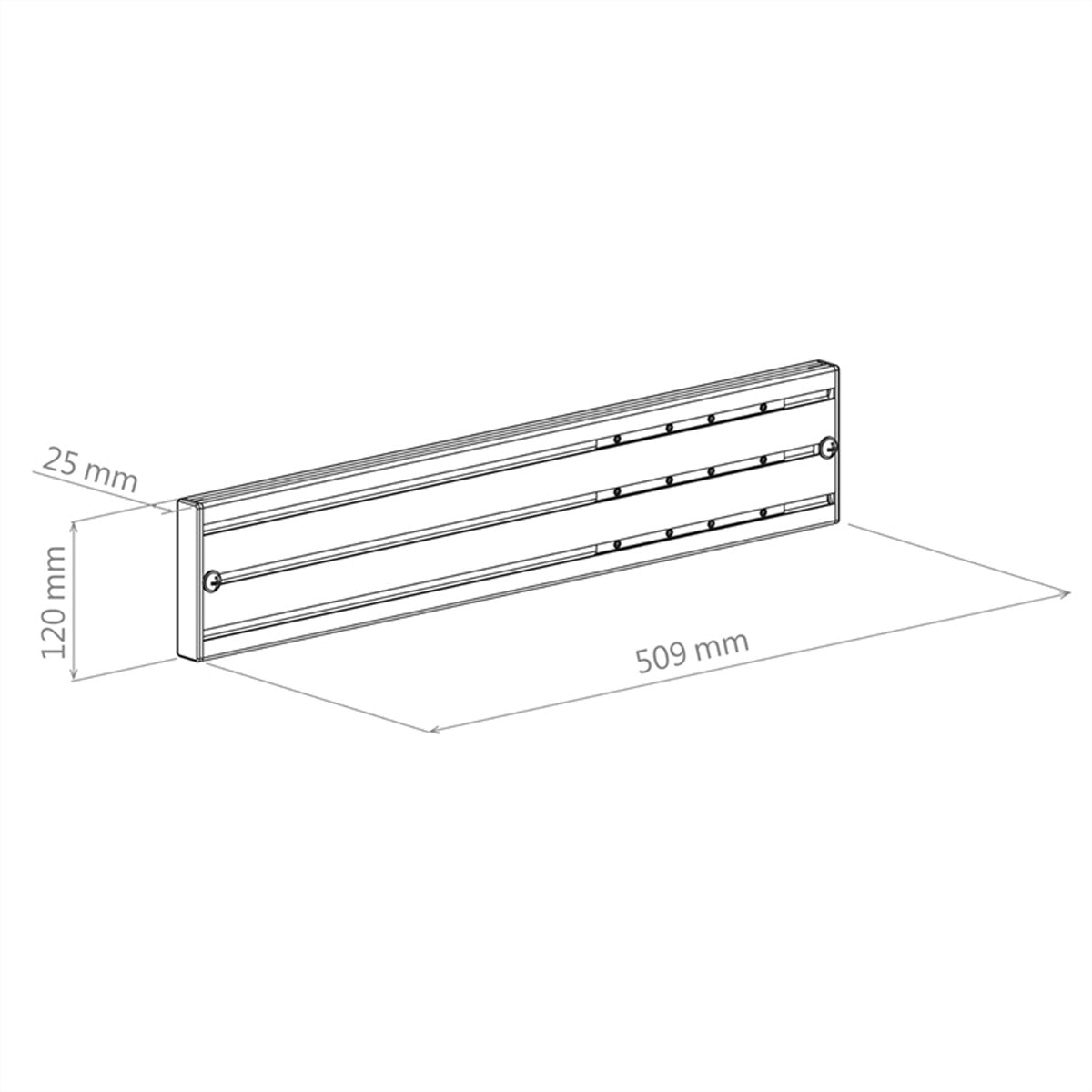 Hagor Spezialhalterung/Montageset – für 3209, 3213, 3223 und andere – CPS Alu-Schiene 500 mm