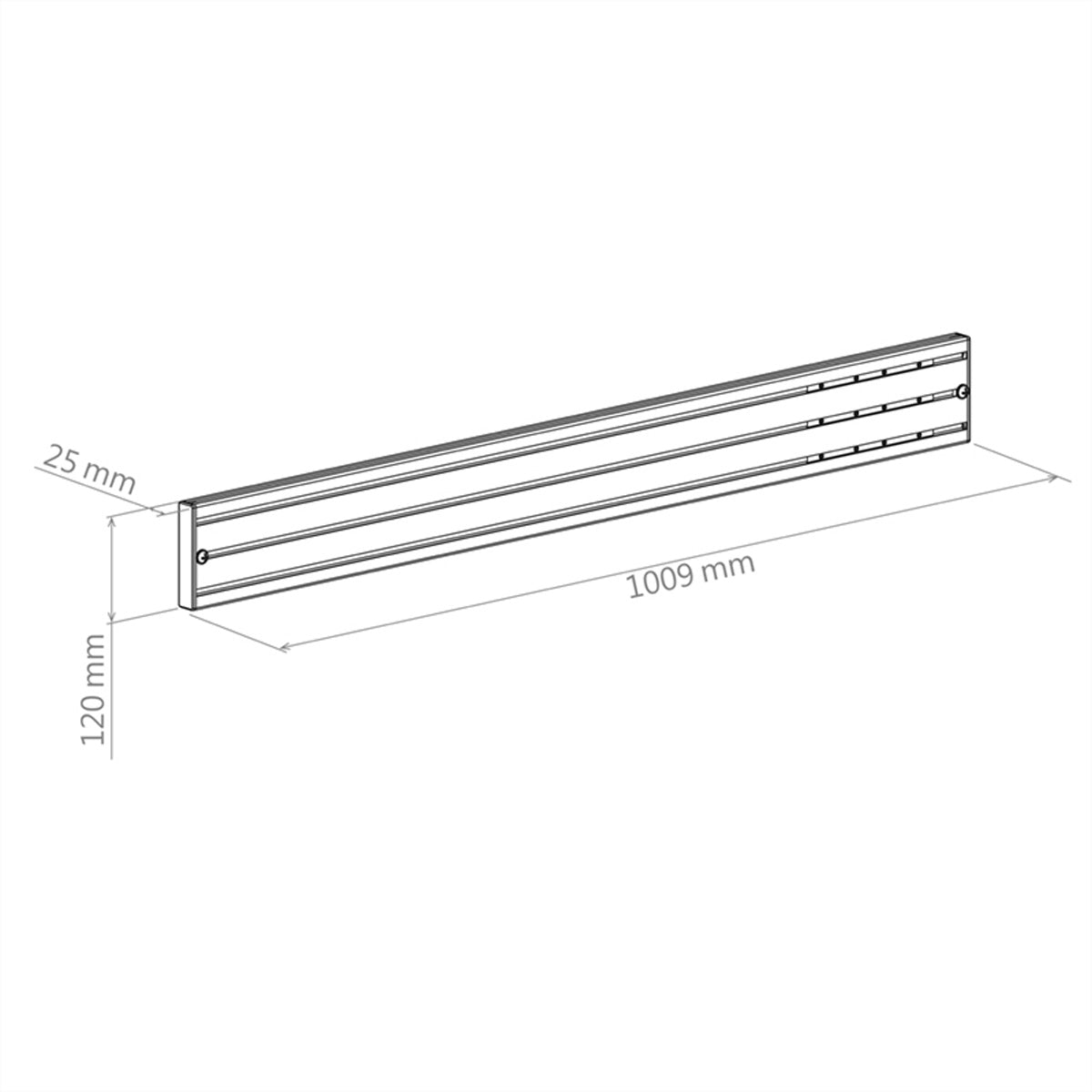 Hagor Spezialhalterung/Montageset – CPS 1000 mm, Schwarz