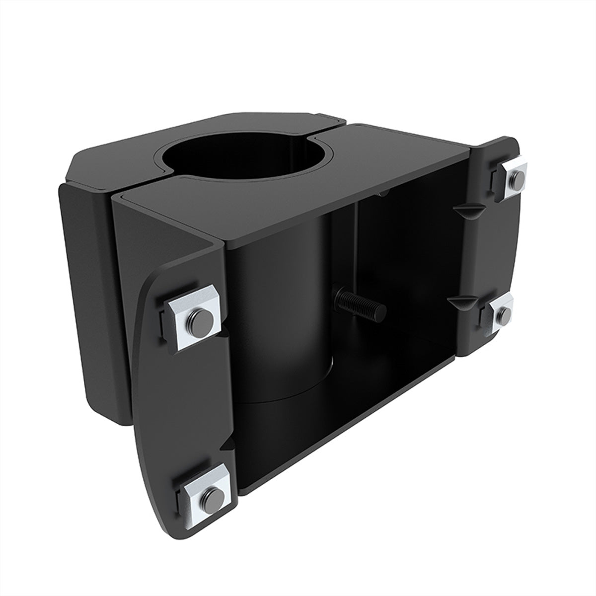 Hagor CPS – Schienenadapter, Stahl, pulverbeschichtet, für comPROnents CPS-Poles und CPS-Alu-Rails, Schwarz