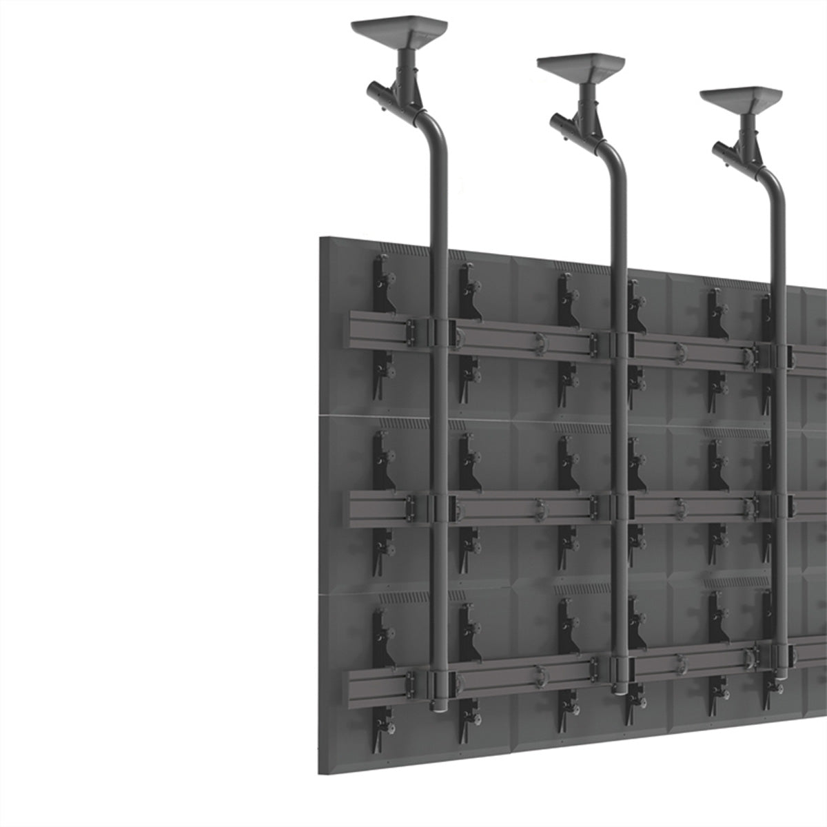 Hagor CPS – Schienenadapter, Stahl, pulverbeschichtet, für comPROnents CPS-Poles und CPS-Alu-Rails, Schwarz