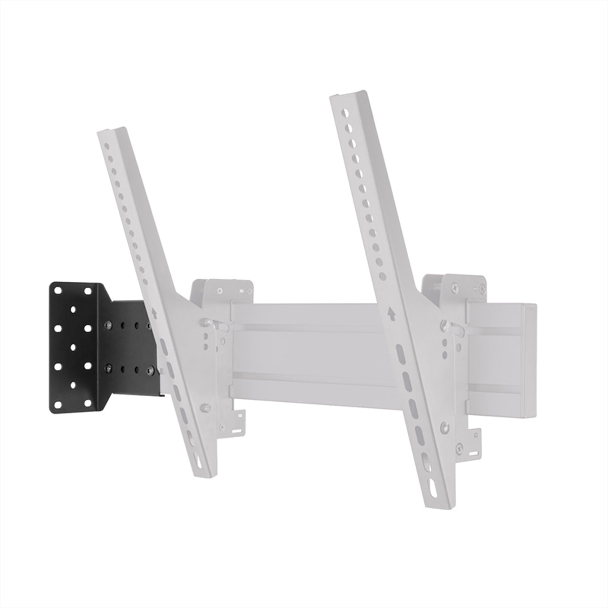 Hagor CPS Single Rail Schelle – Höhe 180 mm, Stahl – für 3210, 3211, 3212 – Schwarz