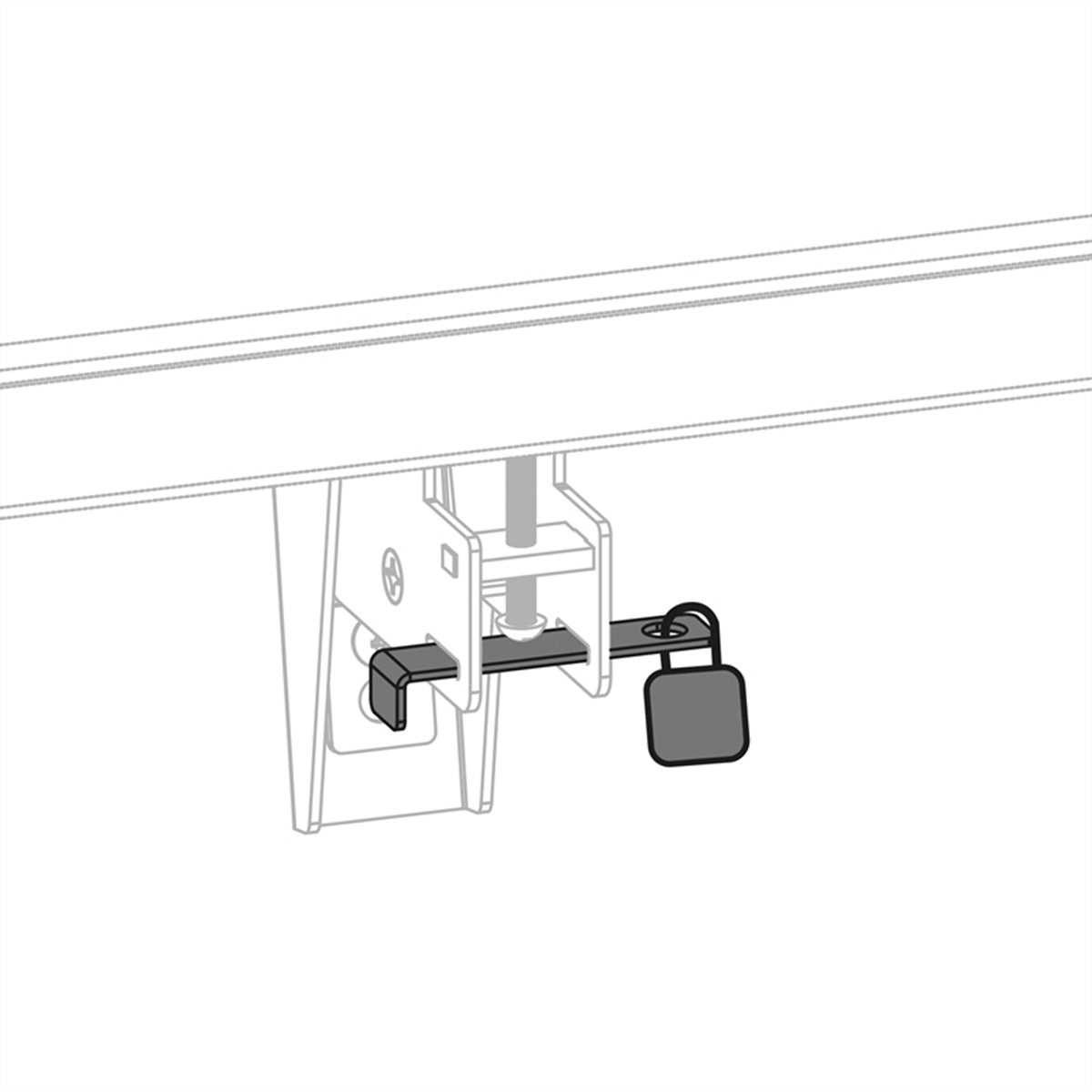 Hagor CPS – Schelle für Tilt-Arme Serie 3219/3220/3221, Schwarz