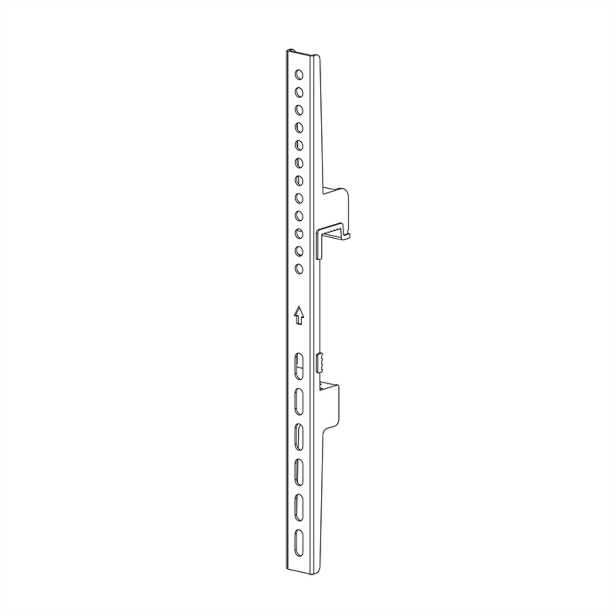 Hagor Spezialhalterung/Montageset – VESA 400×400 – 2er-Set, für CPS Alu-Schienen – Schwarz