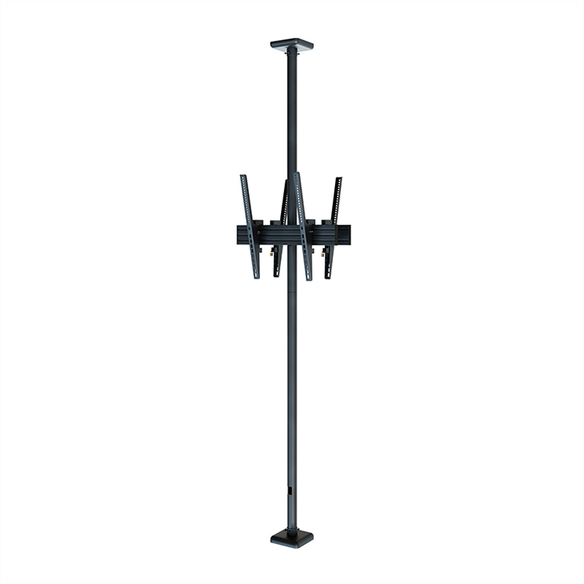 Hagor Deckenhalterung – Rücken an Rücken – 46–65″ – VESA 200×200–600×400 – bis 40 kg, Teleskopmast, für 2 Displays