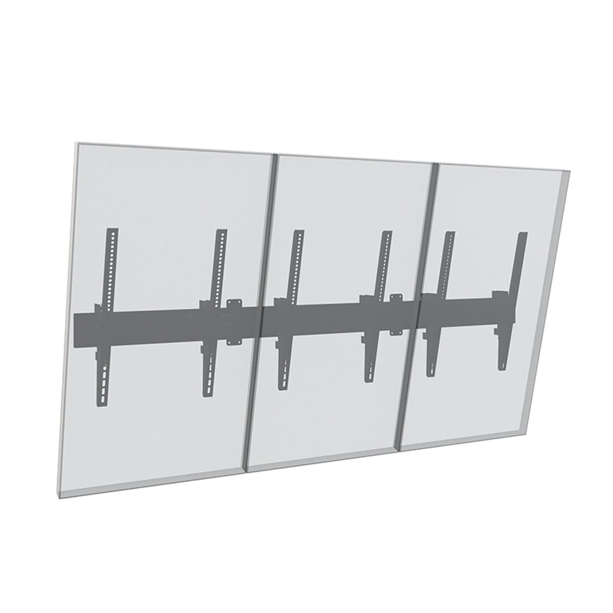 Hagor Wandhalterung – neigbar – 46–65" – VESA 200×100–400×600 – bis 50 kg, für 3 Displays – CPS W3P