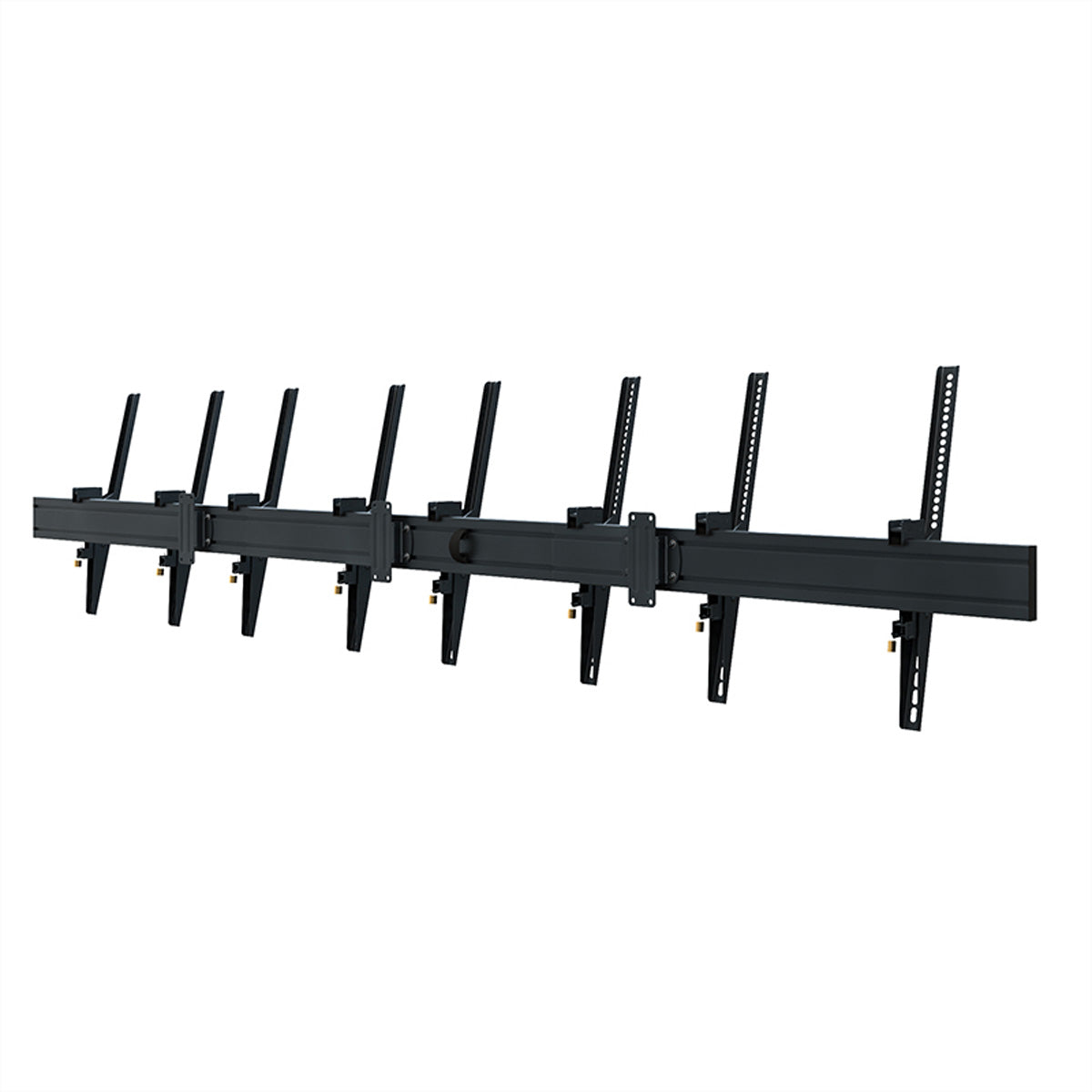 Hagor Wandhalterung – neigbar – 46–65" – VESA 200×100–400×600 – bis 50 kg, für 4 Displays – schwarz