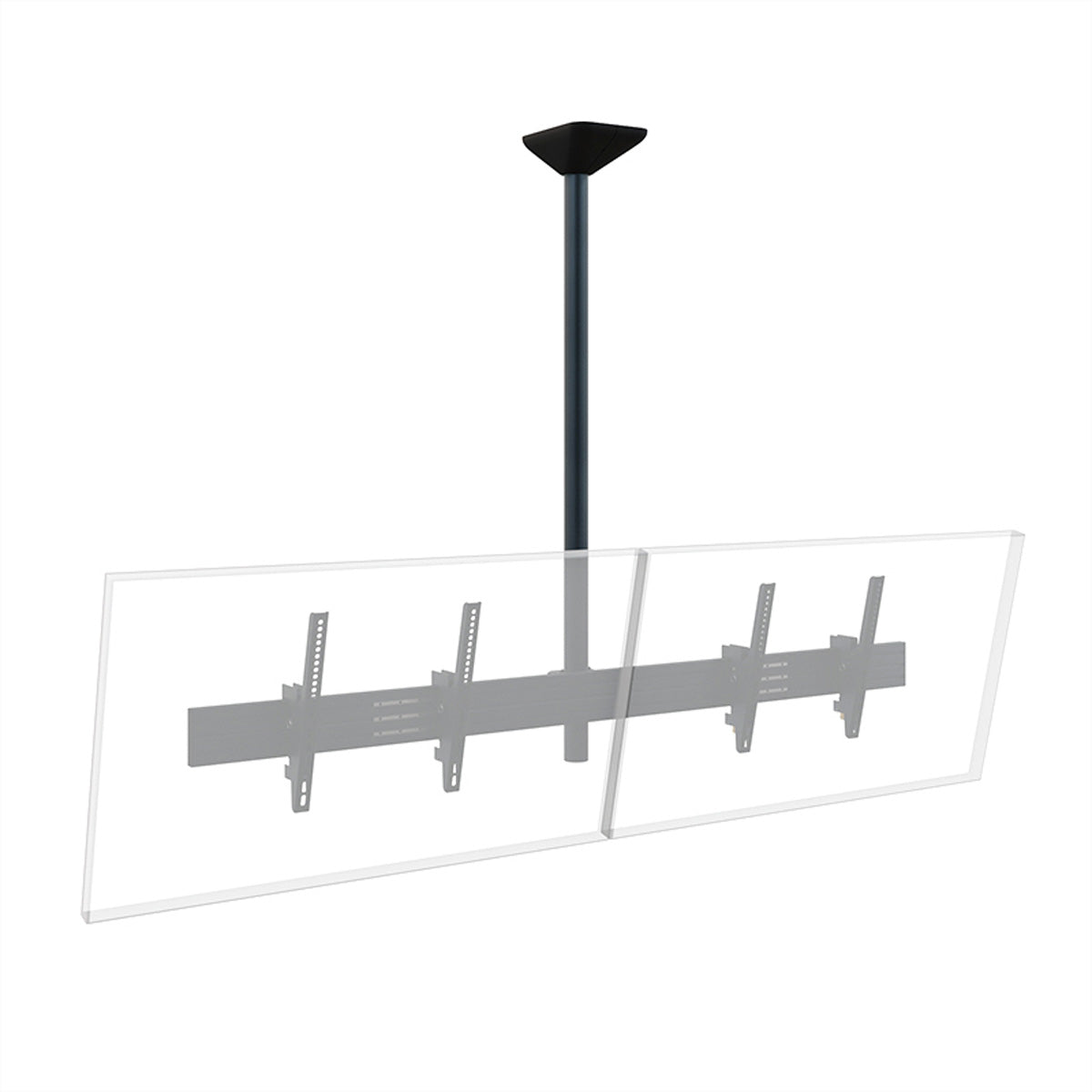 Hagor Deckenhalterung – Back-to-Back – 46–65" – VESA 200×200–600×400 – bis 80 kg, für 2 Displays – CPS D2L