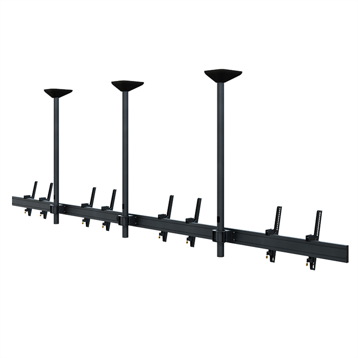 Hagor Deckenhalterung – 46–65" – VESA 200×200–600×400 – bis 40 kg, neigbar, für 4 Displays – CPS D4L