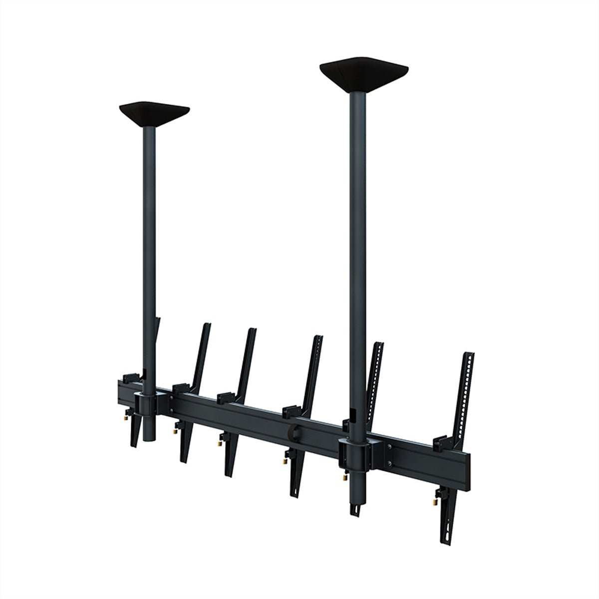 Hagor Deckenhalterung – neigbar – 46–65" – VESA 200×100–400×600 – bis 120 kg, für 3 Displays – CPS D3P