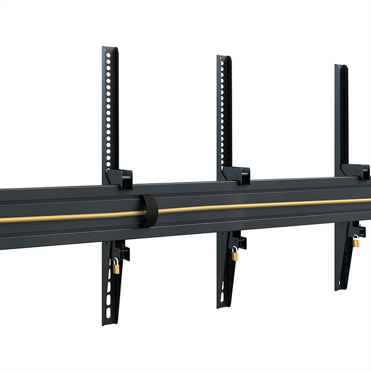 Hagor Deckenhalterung – neigbar – 46–65" – VESA 200×100–400×600 – bis 120 kg, für 3 Displays – CPS D3P