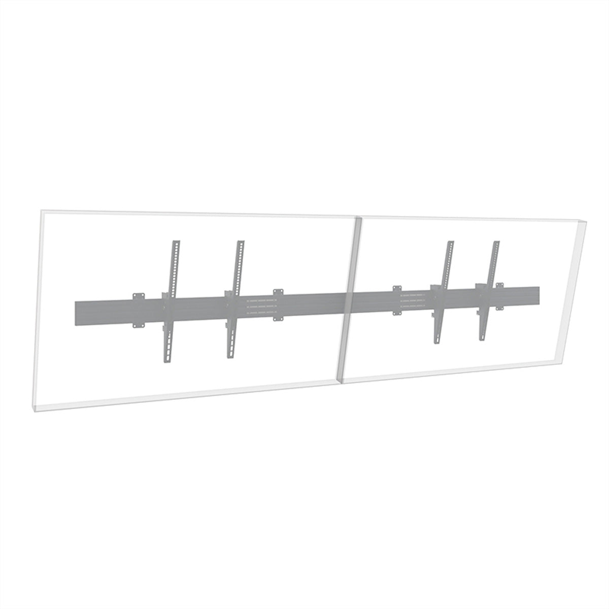Hagor Wandhalterung – Neigbar – 75–86" – VESA 200×100–800×600 – bis 100 kg, für 2 Displays – Schwarz