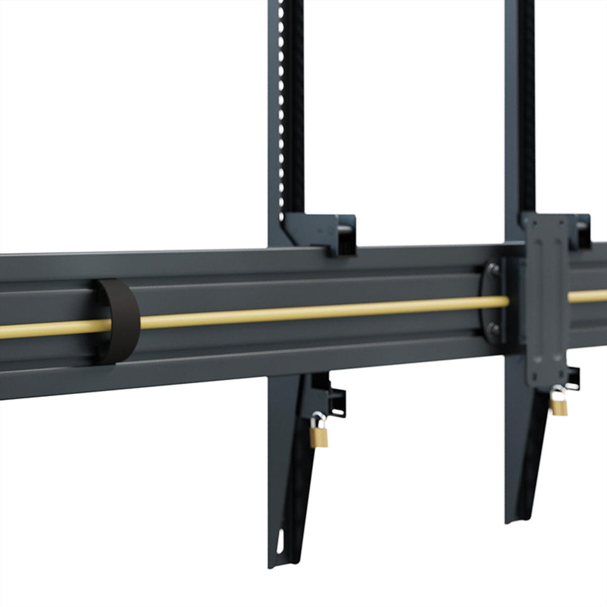 Hagor Wandhalterung – Neigbar – 75–86" – VESA 200×100–800×600 – bis 100 kg, für 2 Displays – Schwarz
