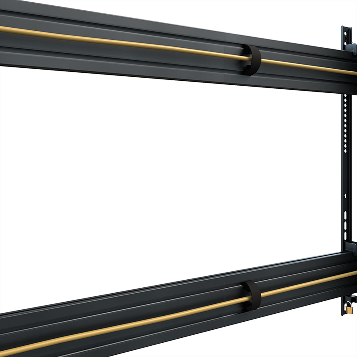 Hagor TV-Wagen – 86–110" – VESA 200×200–1500×800 – bis 150 kg, mit Rollen, Kabelmanagement – Schwarz