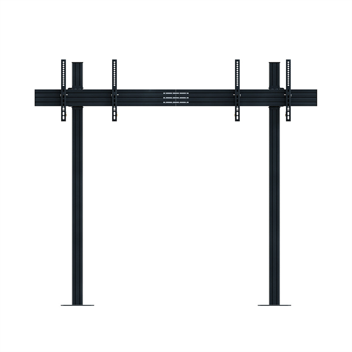 Hagor Bodenständer – 55–65" – VESA 800×400 – bis 50 kg, für 2 Displays – Schwarz