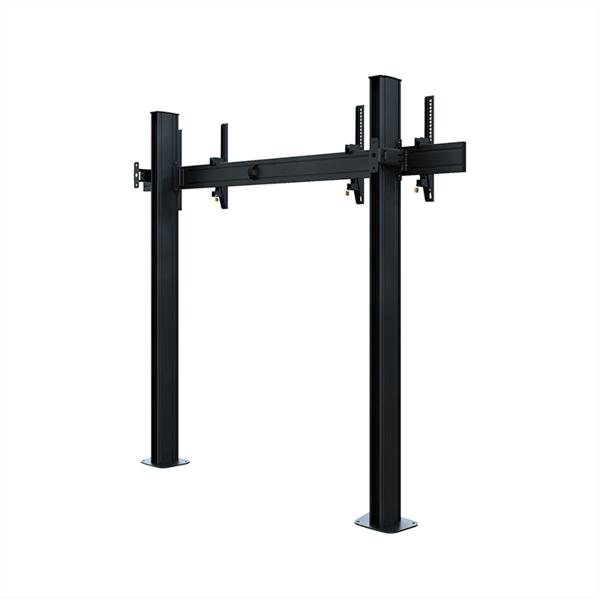 Hagor Bodenständer – 55–65" – VESA 800×400 – bis 50 kg, für 2 Displays – Schwarz