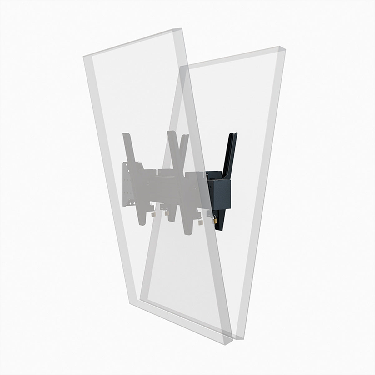 Hagor Wandhalterung – Neigbar – 42–65" – VESA 200×200–400×400 – bis 60 kg, für 2 Displays – CPS From Wall
