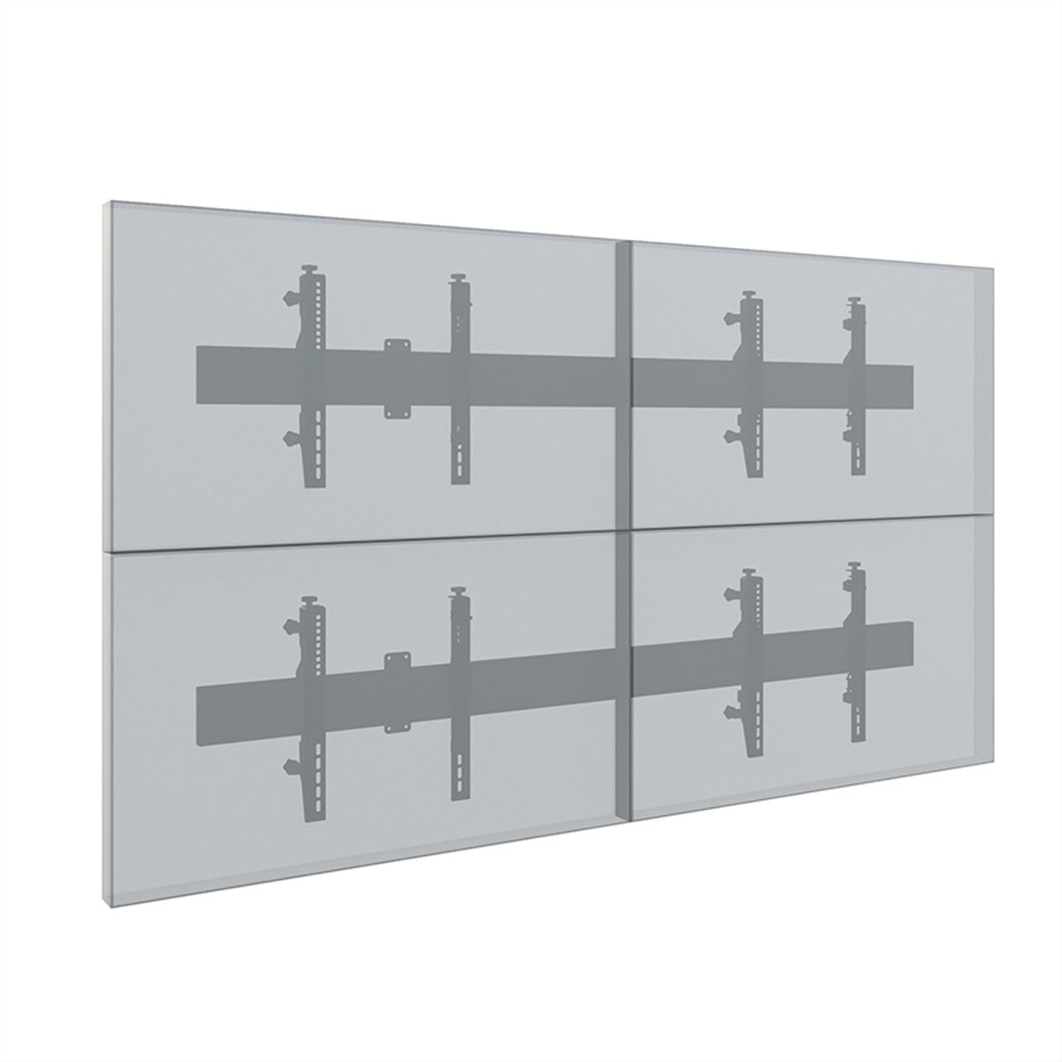 Hagor Videowand-Halterung – 46–55" – VESA 75×75–600×400 – bis 160 kg, für 4 Displays – CPS W2x2L