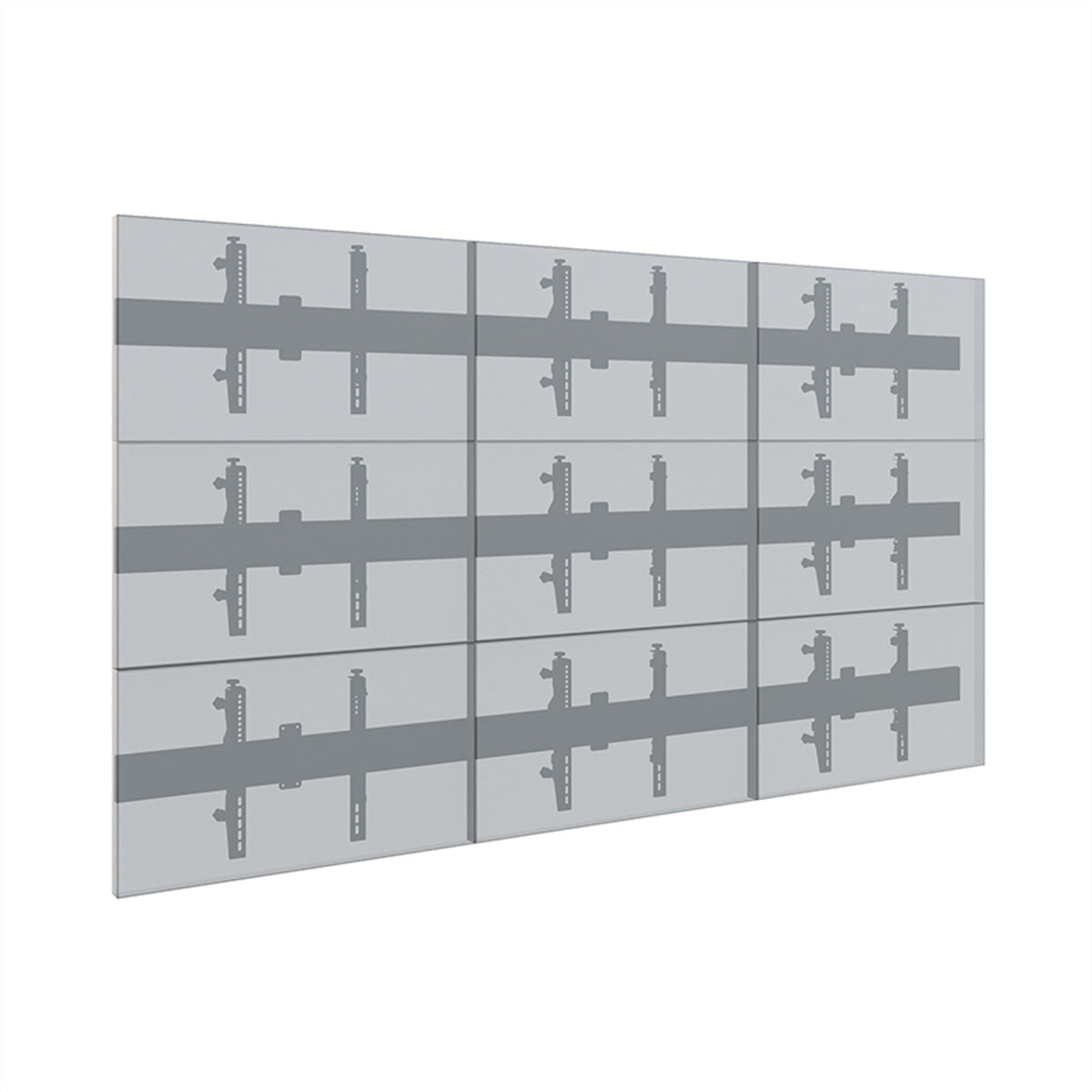Hagor Wandhalterung – Fix – 46–50" – VESA 200×200–600×400 – bis 360 kg, Kabelmanagement, für 9 Displays