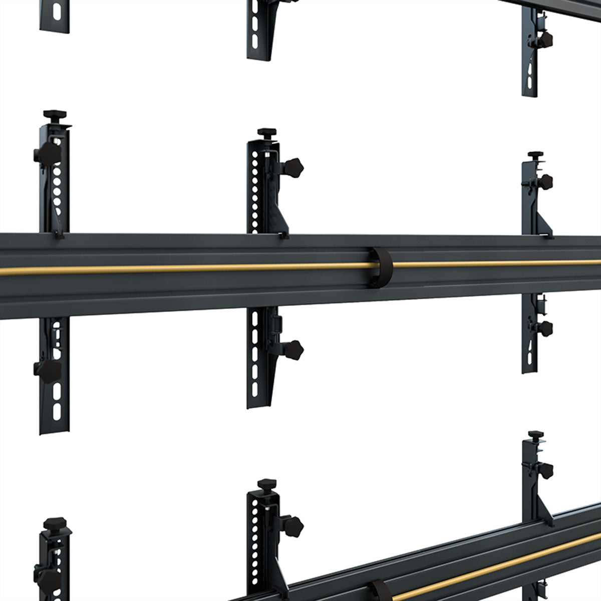 Hagor Wandhalterung – Fix – 46–50" – VESA 200×200–600×400 – bis 360 kg, Kabelmanagement, für 9 Displays