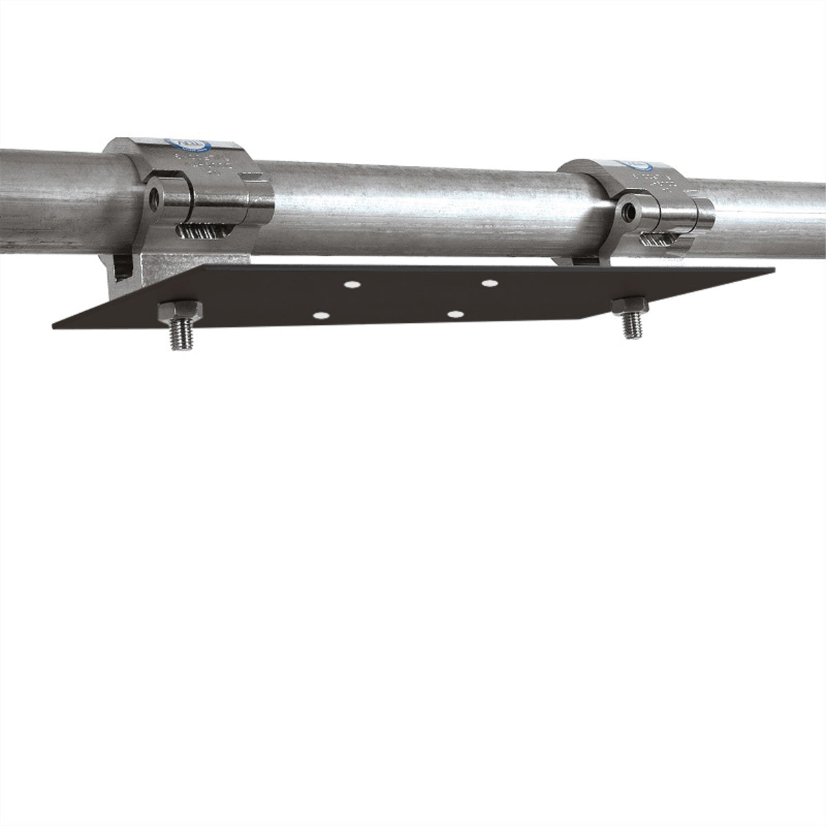 Hagor Traversenadapterplatte für Deckenhalterungen PLD/HA DH-Serie für Rohre Ø 45–90 mm, Schwarz