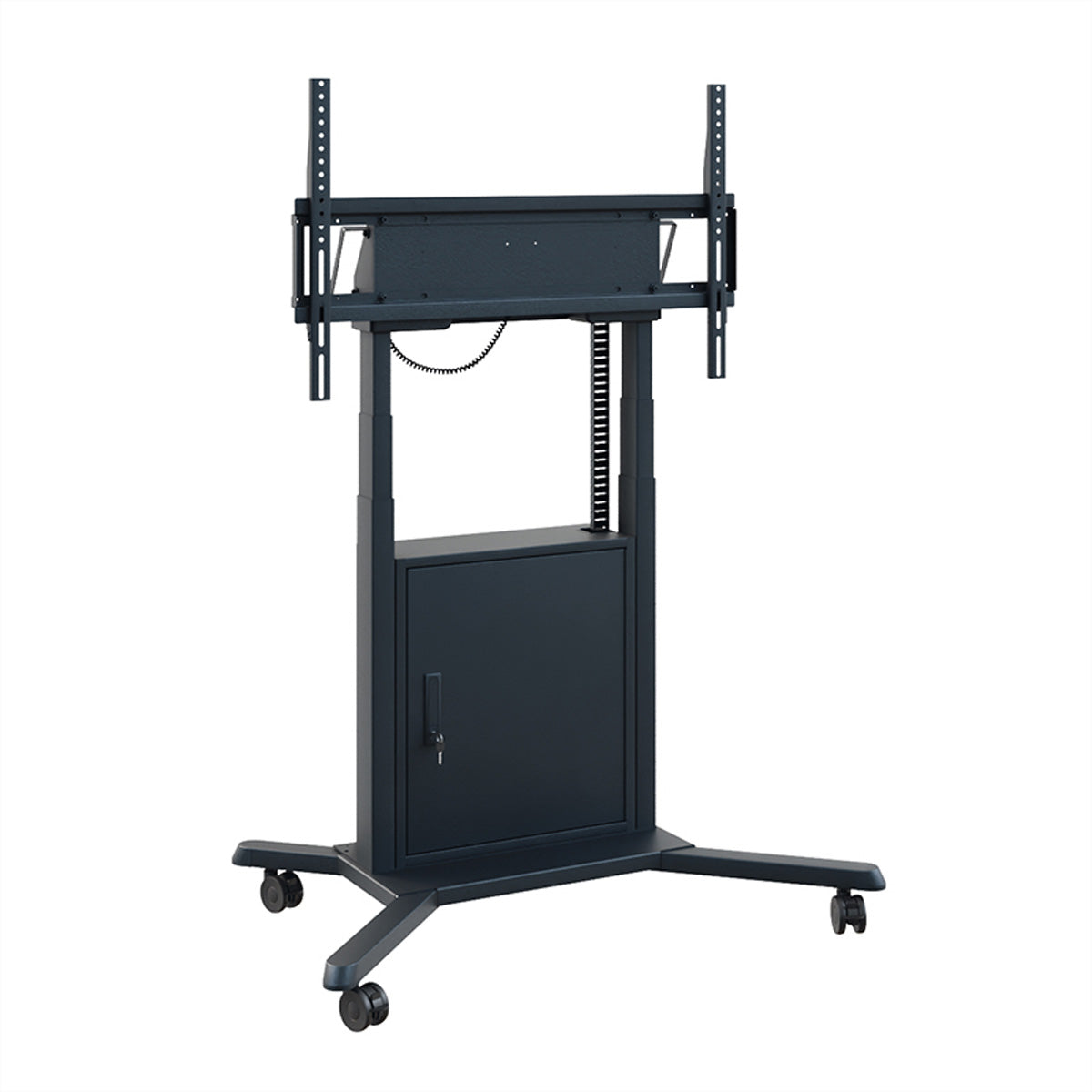Hagor TV-Wagen – 55–86" – VESA 200×200–900×600 – bis 120 kg, Motorisiert, mit Rollen – Schwarz