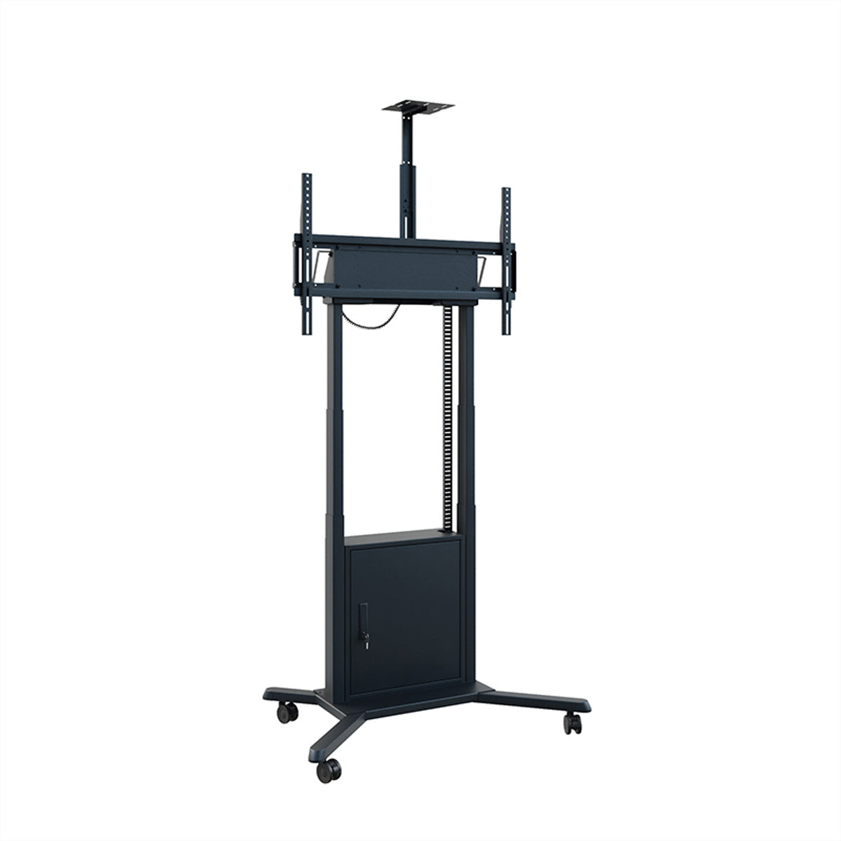 Hagor TV-Wagen – 55–86" – VESA 200×200–900×600 – bis 120 kg, Motorisiert, mit Rollen – Schwarz