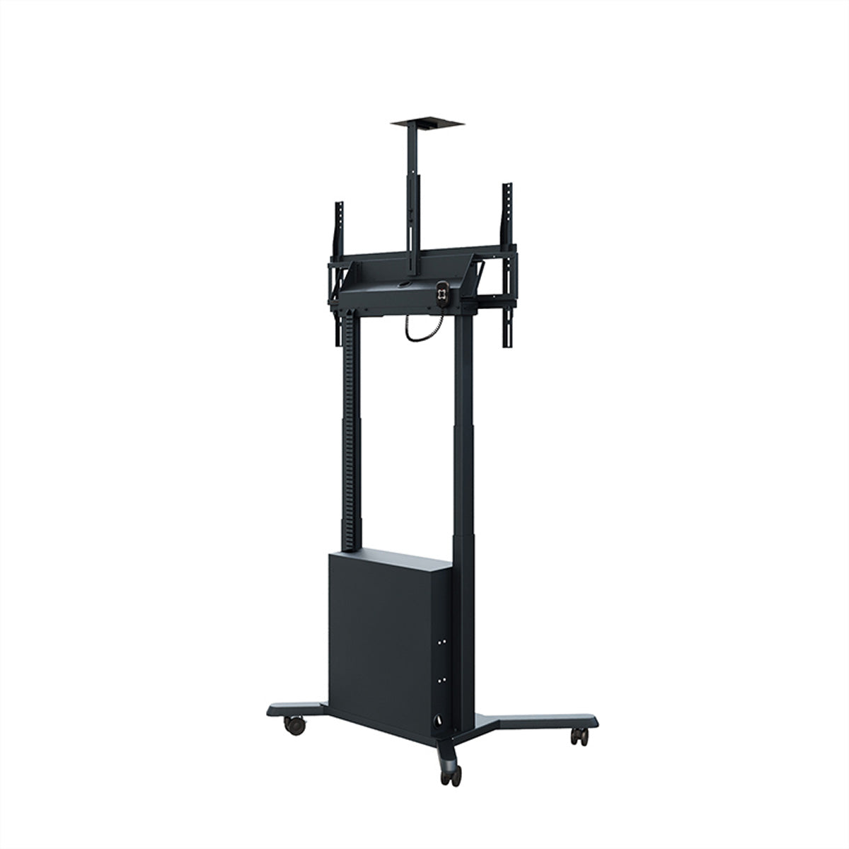Hagor TV-Wagen – 55–86" – VESA 200×200–900×600 – bis 120 kg, Motorisiert, mit Rollen – Schwarz