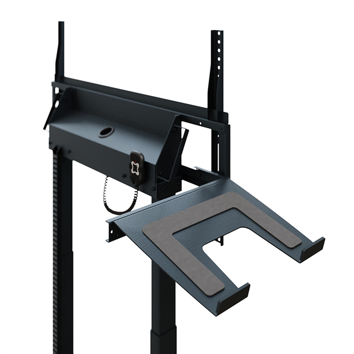 Hagor TV-Wagen – 55–86" – VESA 200×200–900×600 – bis 120 kg, Motorisiert, mit Rollen – Schwarz