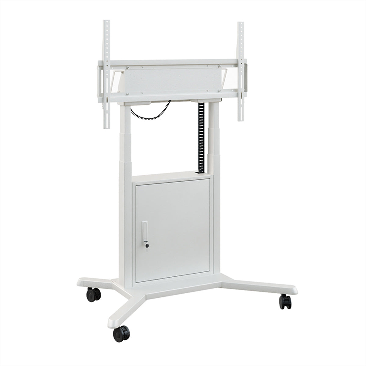 Hagor TV-Wagen – 55–86" – VESA 200×200–900×600 – bis 120 kg, Motorisiert, mit Rollen – HP Twin Lift M-W
