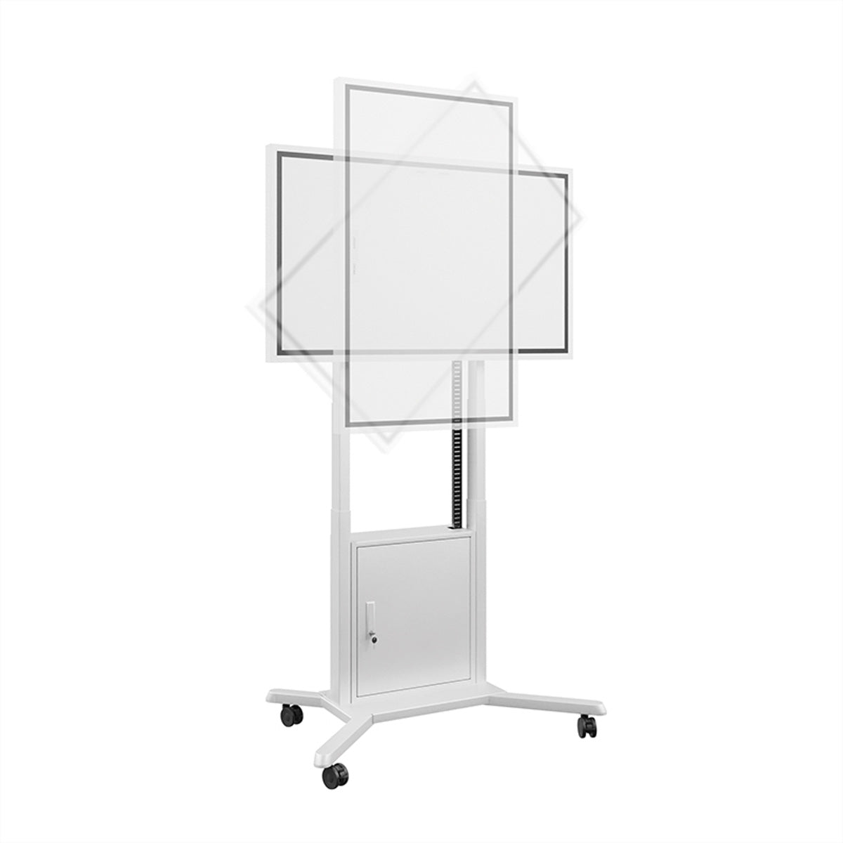 Hagor TV-Wagen – 55" – VESA 200×200–400×400 – bis 45 kg, motorisiert, mit Rollen, für Samsung WM55H und WM55R