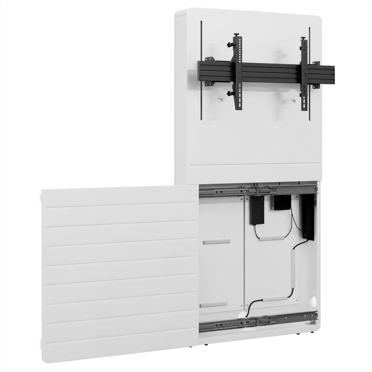 Hagor Wandlift (bodenstehend) – 75–98" – VESA 200×200–800×600 – bis 100 kg – CON-Line Big W Lift