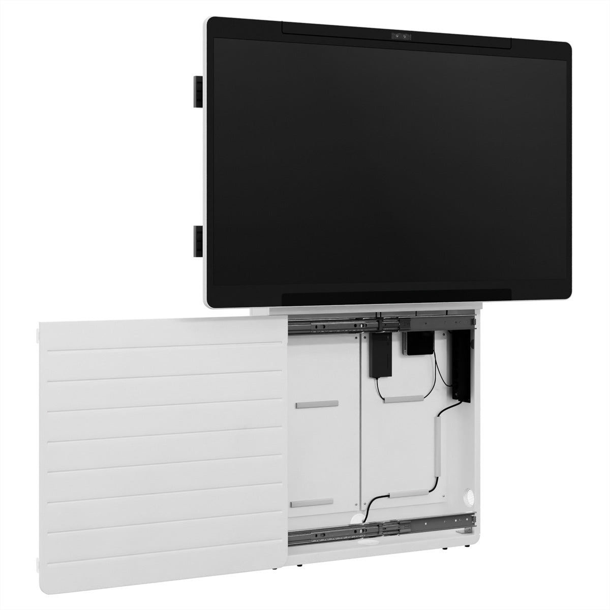 Hagor Bodenständer – bis 75" – Diebstahlsicherung, für Cisco WebEx Board Pro 75 – CON-Line Big W, Weiss
