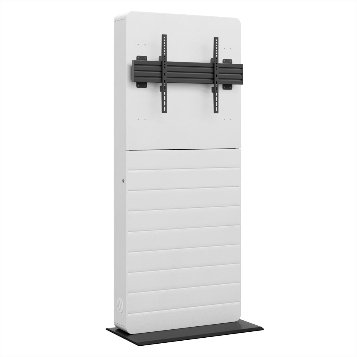 Hagor Digital-Signage-Stand für 55–65" Displays, VESA 600×400 – abschliessbar – schwarz/weiss – CON-Line FS