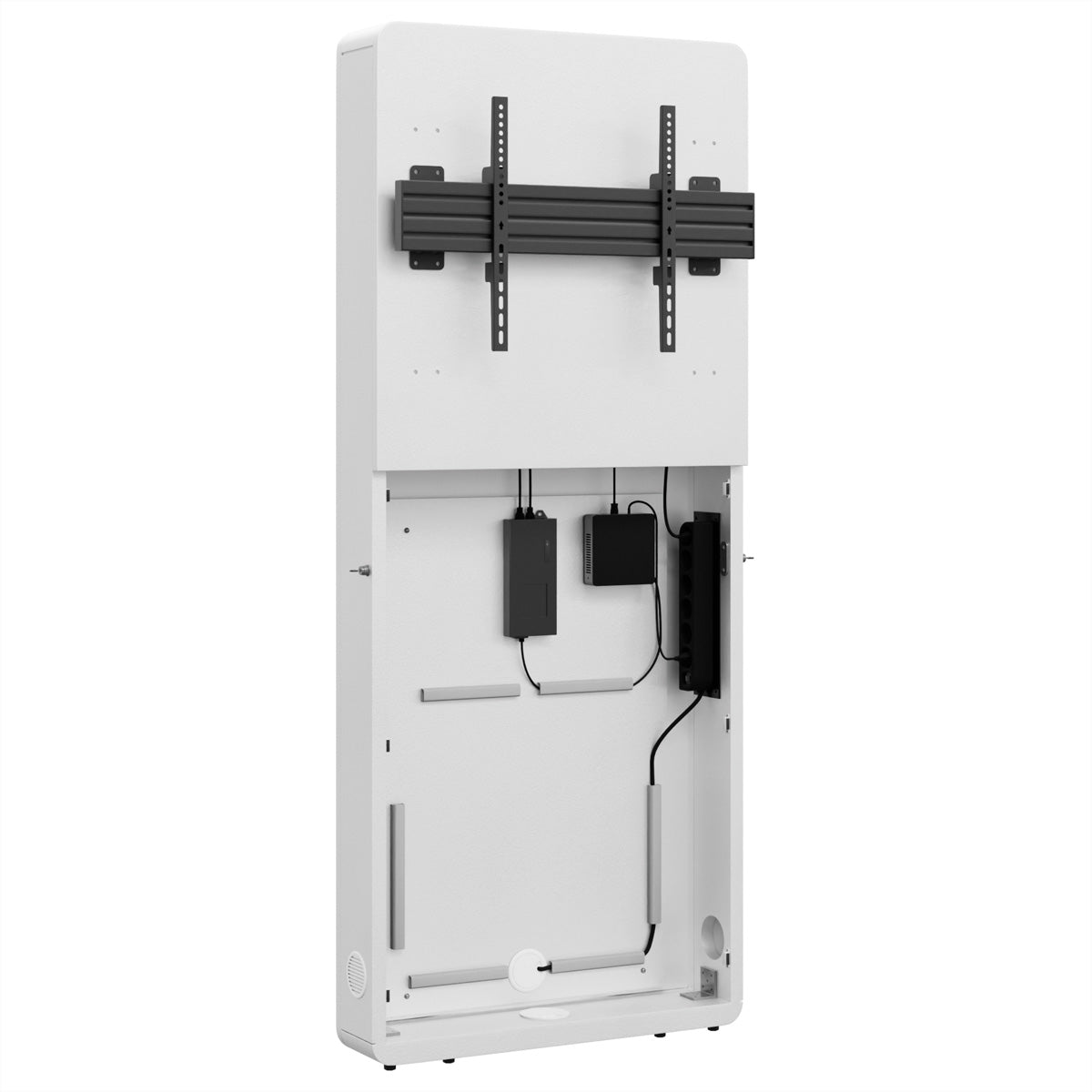Hagor Wandlift (bodenstehend) – 55–65" – VESA 600×400 – bis 50 kg, Diebstahlsicherung – Weiss