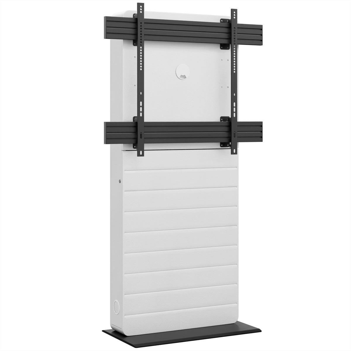 Hagor Digital-Signage-Stand für 75–86" Displays – VESA 900×800, abschliessbar – schwarz/weiss – CON-Line FS
