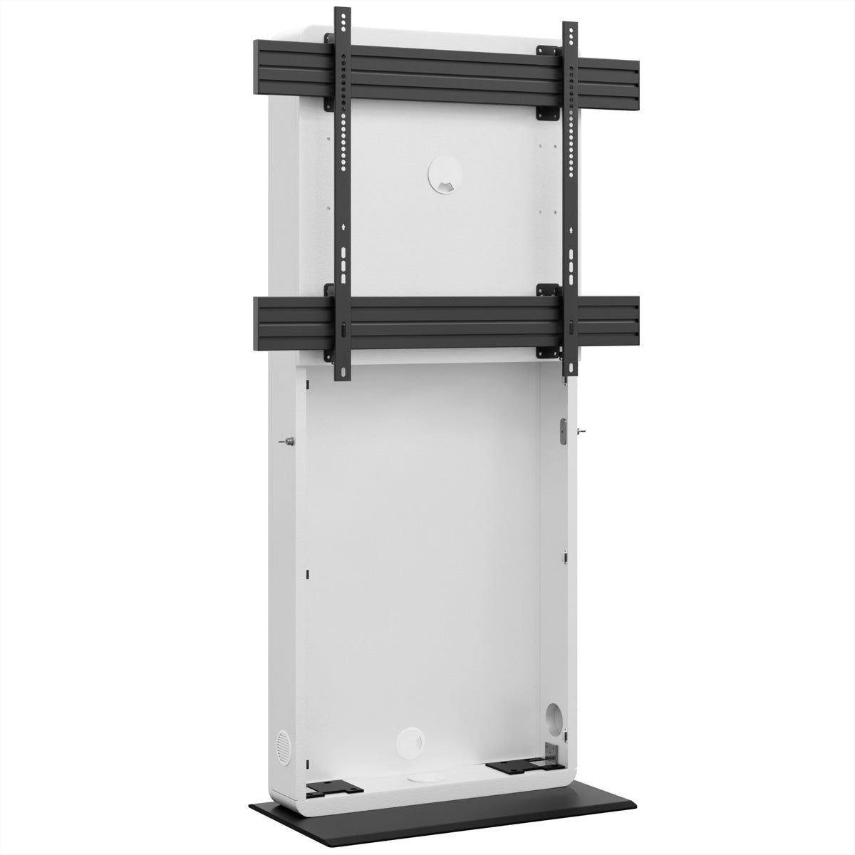 Hagor Digital-Signage-Stand für 75–86" Displays – VESA 900×800, abschliessbar – schwarz/weiss – CON-Line FS