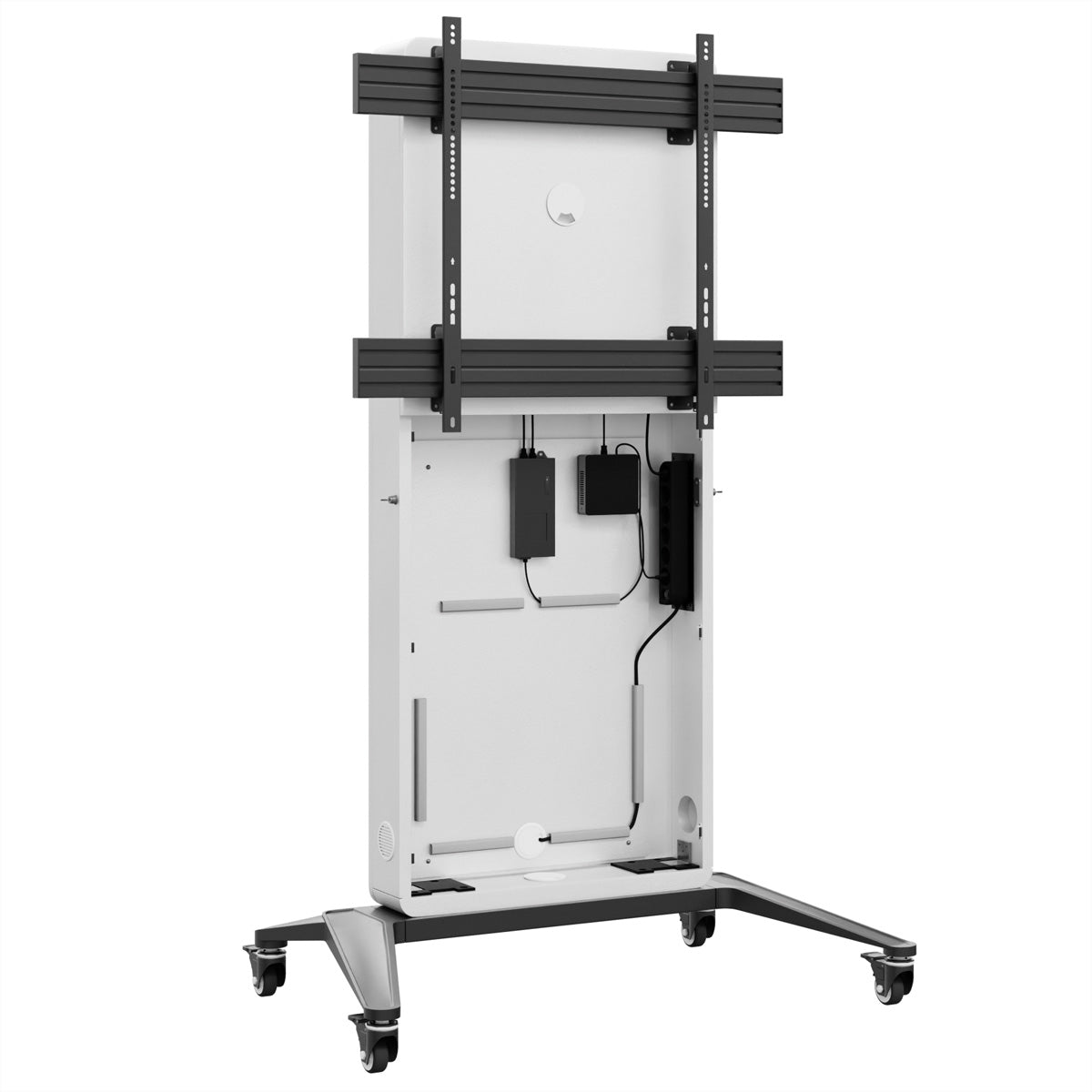 Hagor TV-Wagen – 75–86" – VESA 900×800 – bis 50 kg, mit Rollen, Diebstahlsicherung – CON-Line M, Schwarz