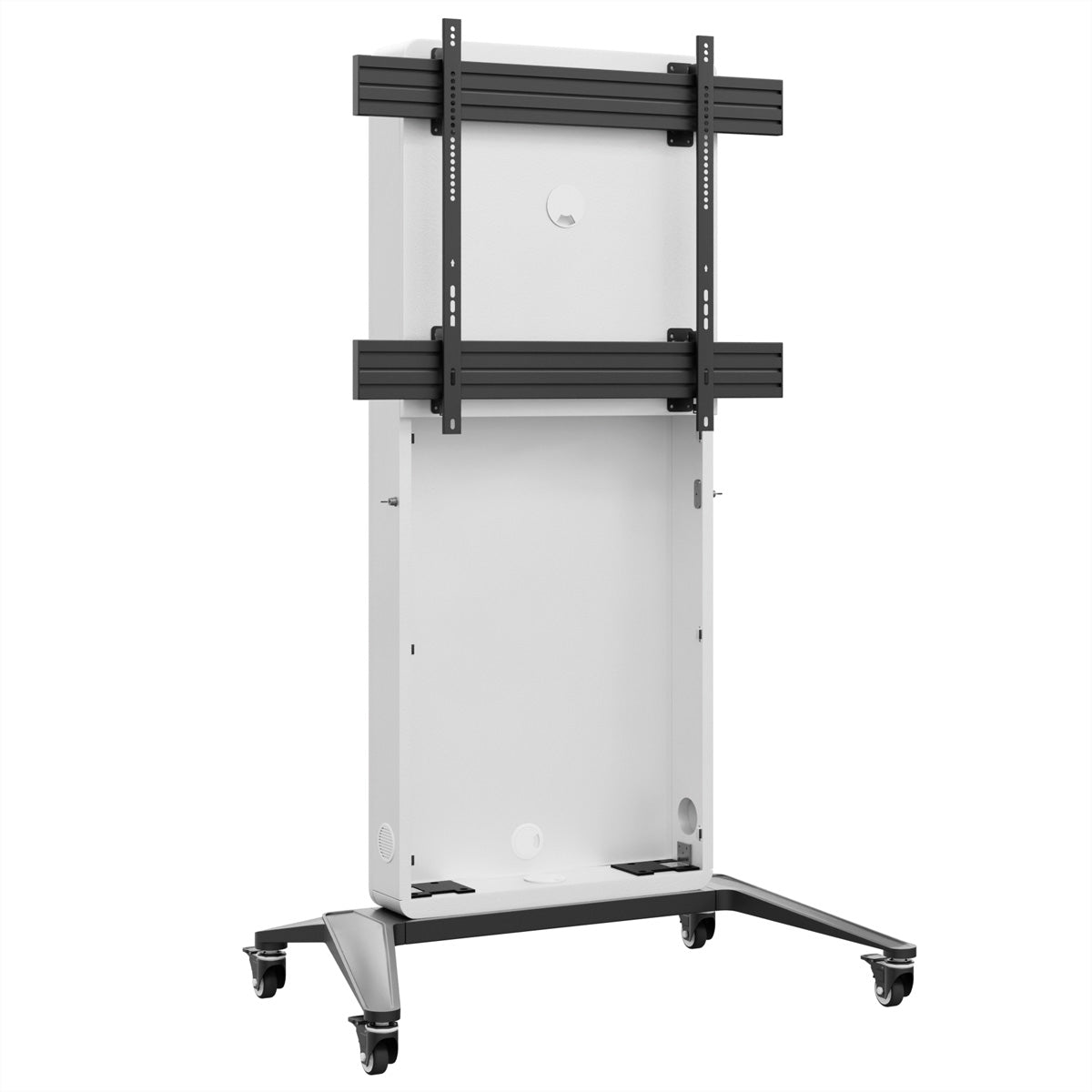 Hagor TV-Wagen – 75–86" – VESA 900×800 – bis 50 kg, mit Rollen, Diebstahlsicherung – CON-Line M, Schwarz