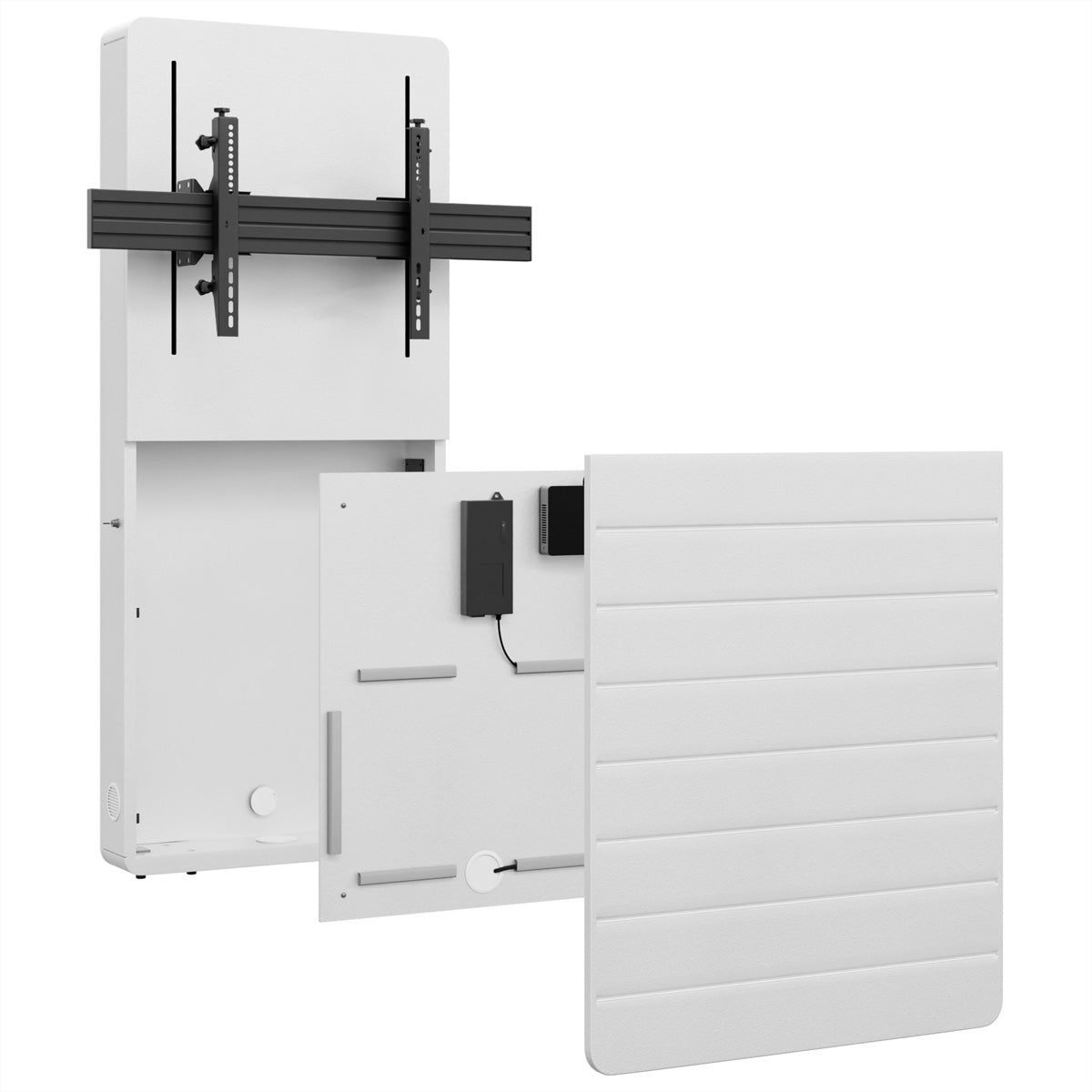 Hagor Wandlift (bodenstehend) – 55–75" – VESA 800×400 – bis 75 kg, motorisiert, höhenverstellbar – weiss