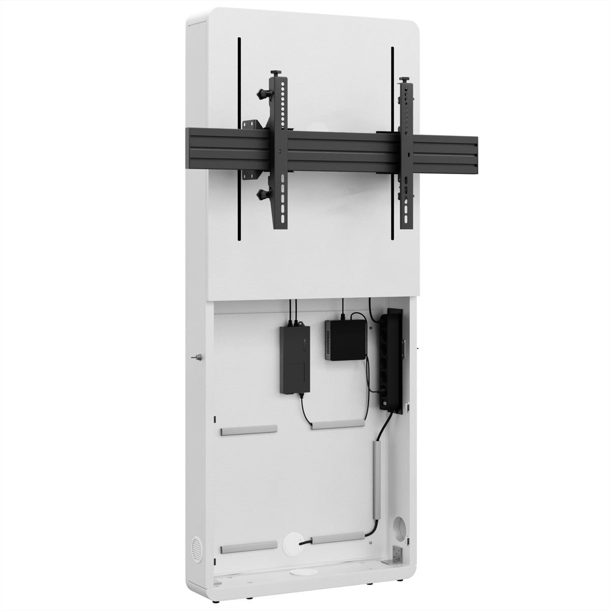 Hagor Wandlift (bodenstehend) – 55–75" – VESA 800×400 – bis 75 kg, motorisiert, höhenverstellbar – weiss