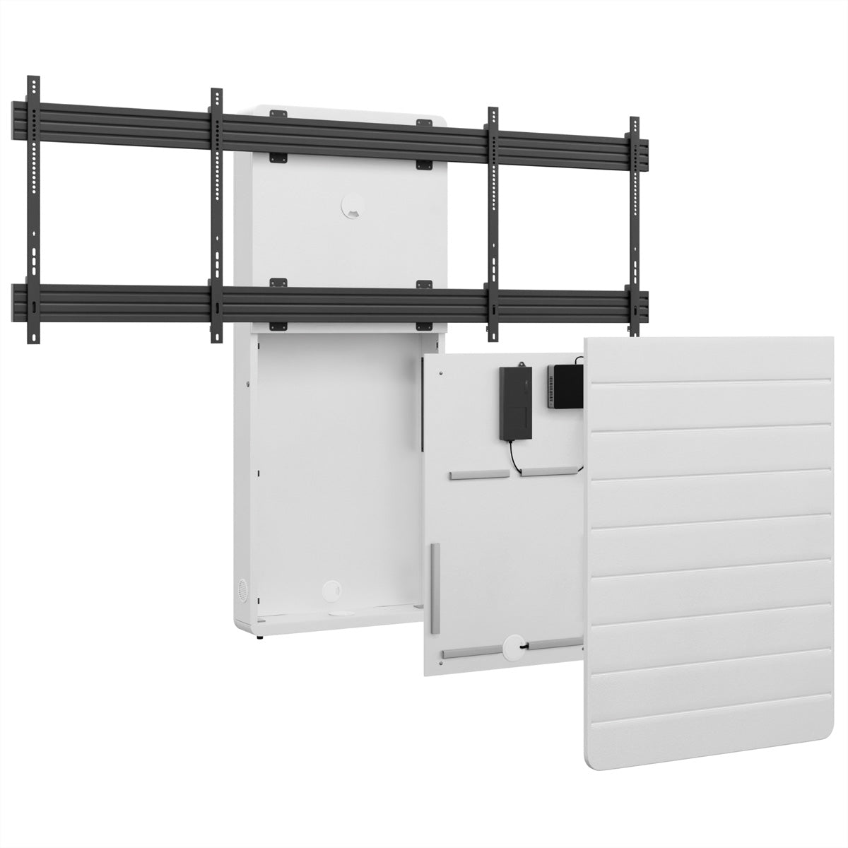 Hagor Wandlift (bodenstehend) – 65–75" – VESA 800×600 – bis 90 kg, für 2 Displays, Diebstahlsicherung
