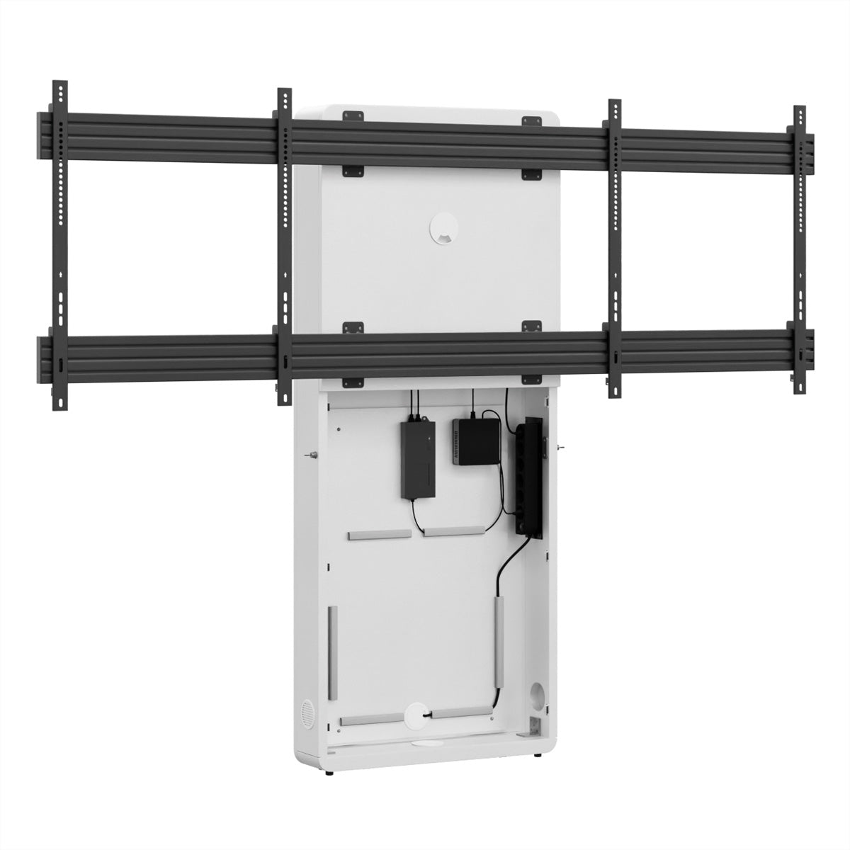 Hagor Wandlift (bodenstehend) – 65–75" – VESA 800×600 – bis 90 kg, für 2 Displays, Diebstahlsicherung
