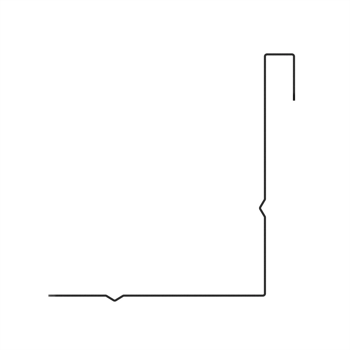Hagor CON-Line – AV-Ablage, Wandmontage, 550 × 161 mm, Schwarz